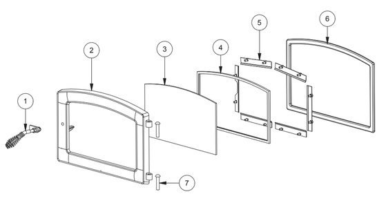 Repair Parts 3 Diagram and Parts List for TR001WS  US Stove Company Heating Stove
